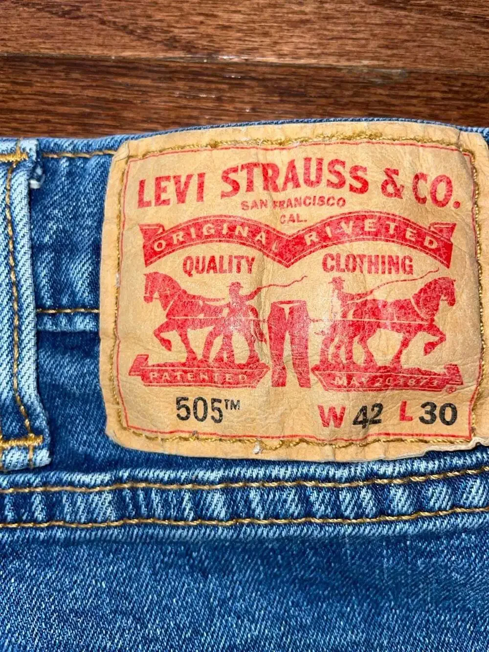 Levi’s 505 Vintage Wash Straight Leg Dad Jeans W42 L30 Y2K